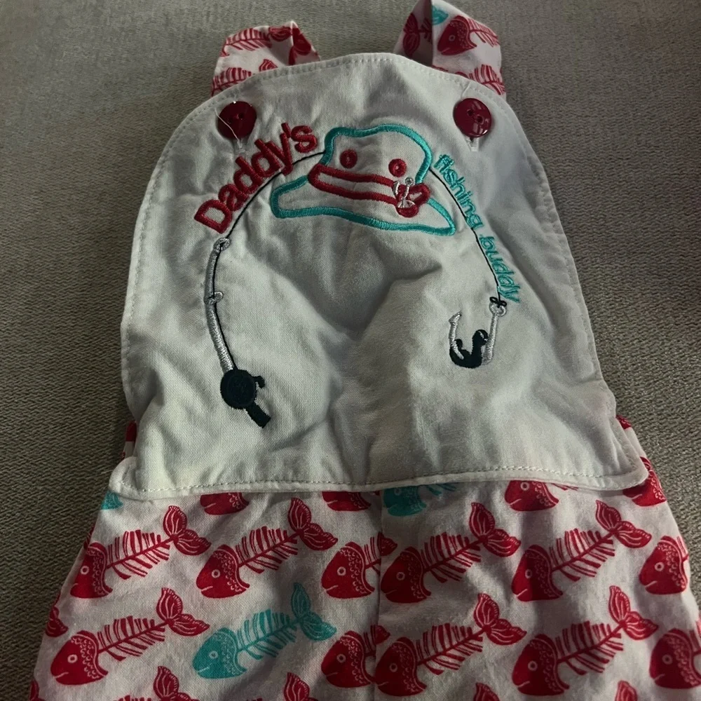 Daddy’s Little Fishing Buddy Overalls 6-9 Months